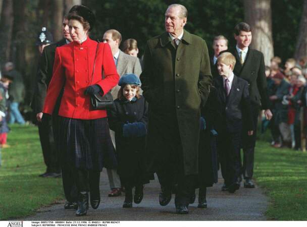 La princesse Anne avec son père le prince Philip