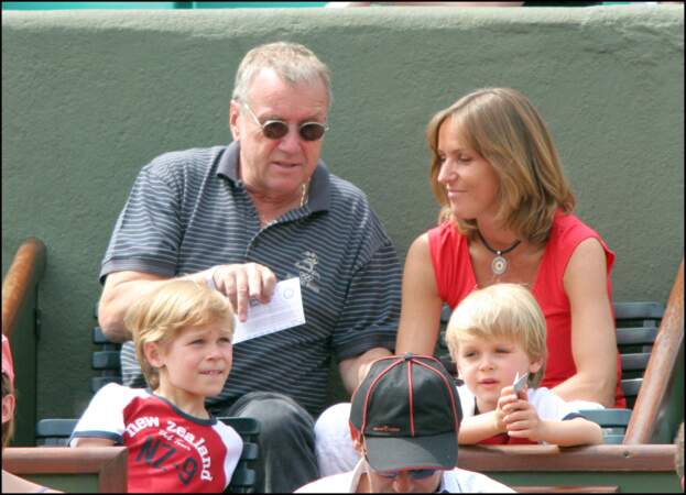 La famille Rénier à Roland-Garros en mai 2005.