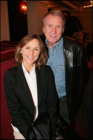 Yves et Karin Rénier à la générale de la pièce "Le temps des cerises", au théâtre de la Madeleine, à Paris, le 17 mars 2008.