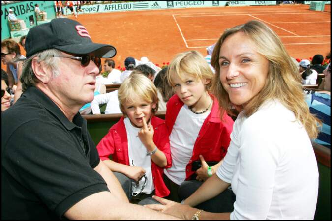 La famille Rénier à Roland-Garros, en juin 2006.