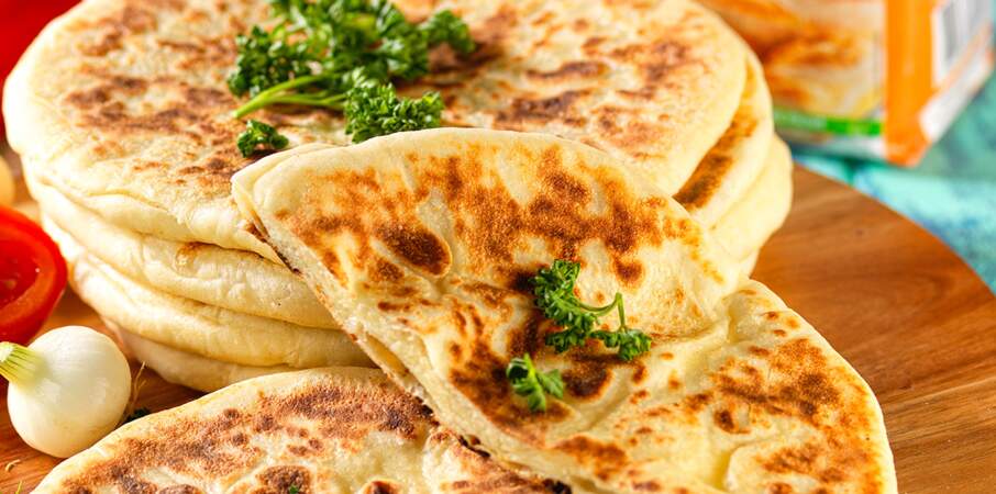 Naans au fromage 