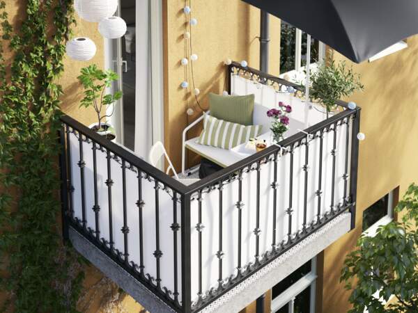 Petit balcon de ville ultra confort - Ikea