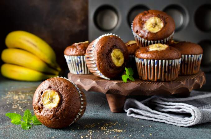 Muffin chocolat banane
