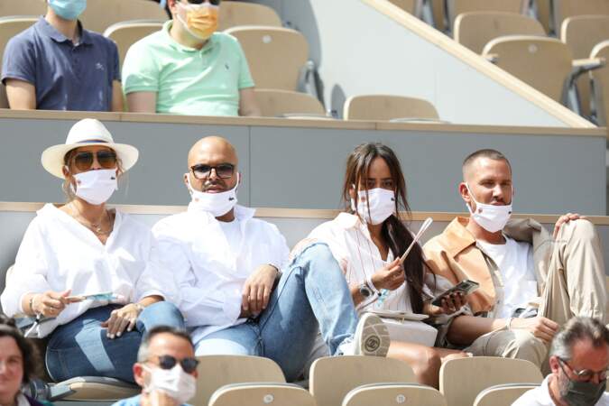 Amel Bent et Vitaa dans les tribunes de Roland-Garros 