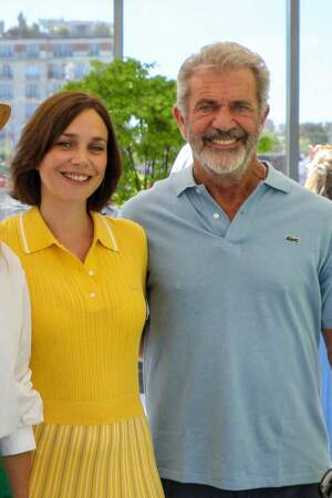 Nathalie Péchalat et Mel Gibson à Roland-Garros 