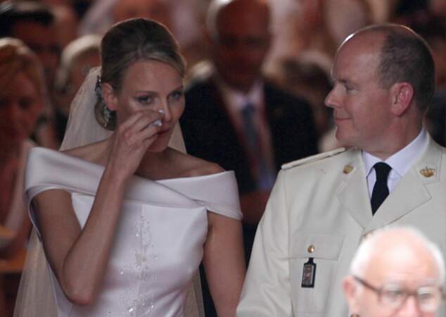 ... des moments vécus avec beaucoup d'émotion par Charlène Wittstock, devenue ce jour-là, princesse Charlène de Monaco.