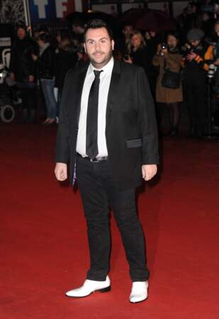 Laurent Ournac sur le tapis rouge des NRJ music Awards, au Palais des Festivals, à Cannes, le 28 janvier 2012.