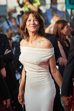 Sophie Marceau à la Montée des marches du film "Tout s'est bien passé", lors du 74e Festival International du Film de Cannes, le 7 juillet 2021.