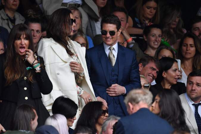 Tom Cruise et Hayley Atwell, dans les tribunes de Wimbledon.