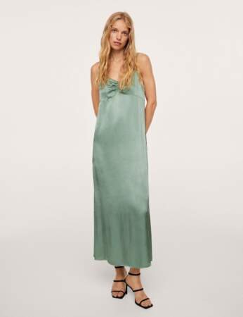 Slip dress : vert d'eau 
