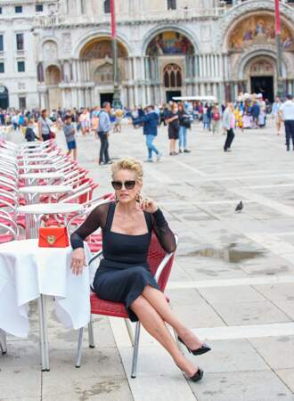 Sharon Stone à Venise le vendredi 27 août 2021