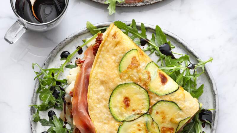 Frittata au jambon cru