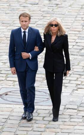 Emmanuel et Brigitte Macron aux Invalides