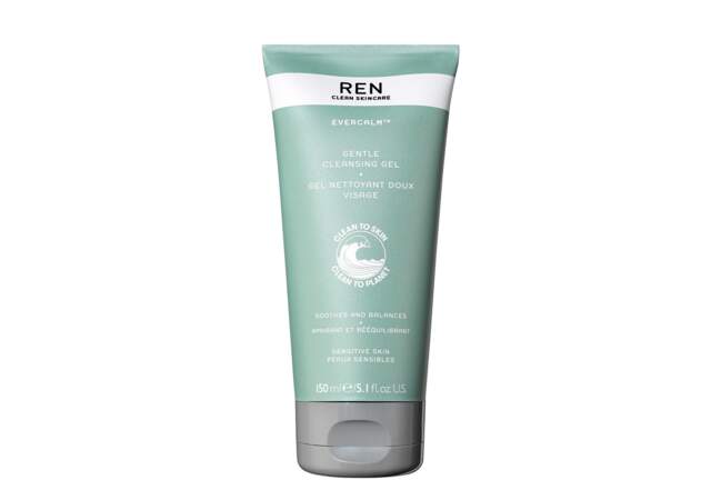 Le gel nettoyant doux evercalm Ren clean skincare