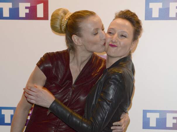 Le 24 mars 2014, Alexandra Lamy accompagne Audrey Lamy à l'avant-première du téléfilm "Ce soir je vais tuer l'assassin de mon fils", à Paris. 