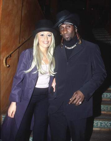 Lââm et son mari Robert Suber lors d'une soirée au Man Ray, le 16 février 2000.