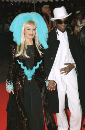 Lââm et son mari Robert Suber aux NRJ Music Awards, à Cannes, le 23 janvier 2000.