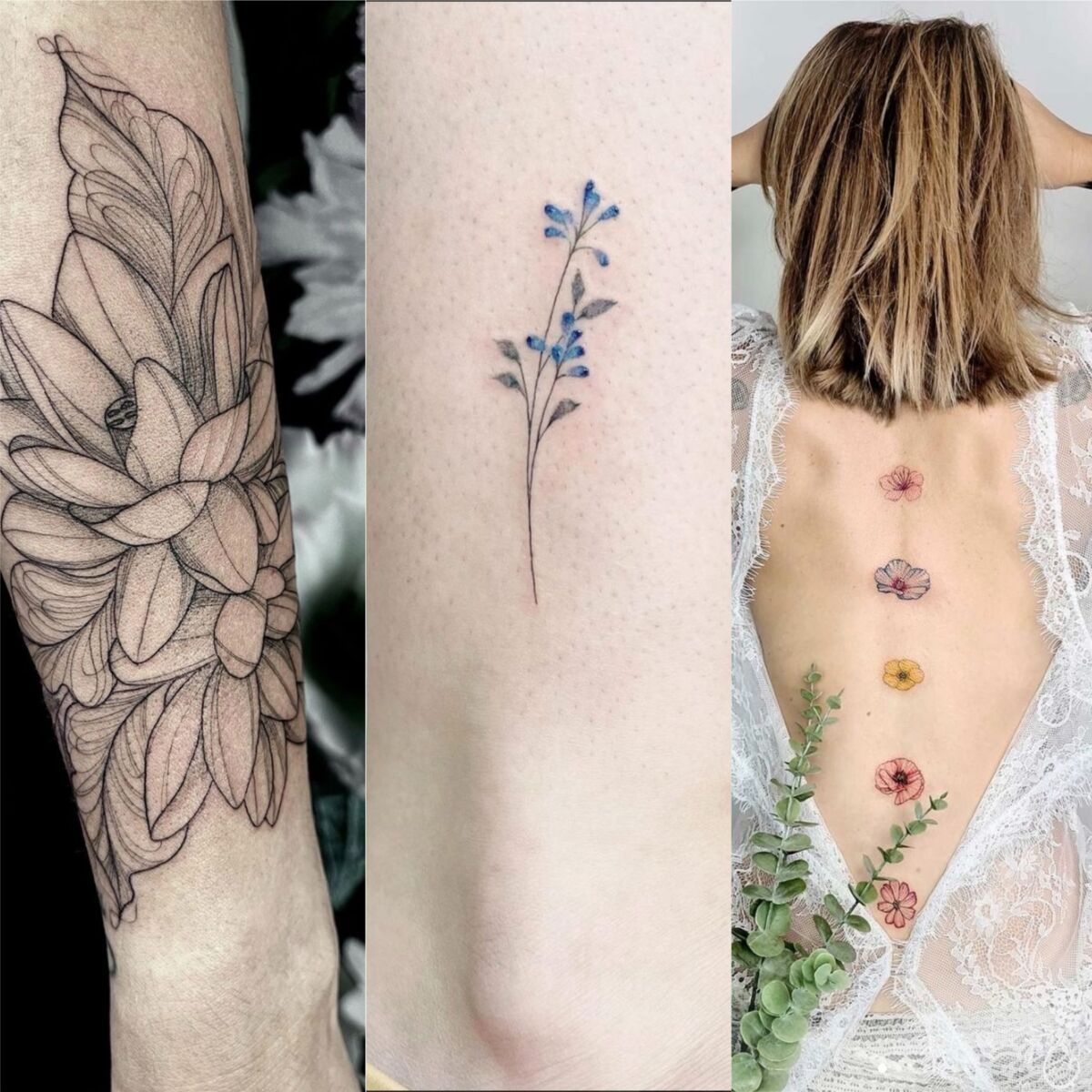 45 idées de tatouage floral - Femme Actuelle