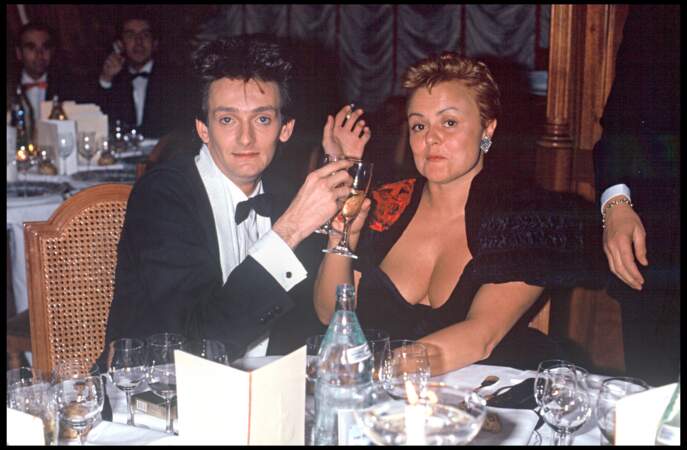 Pierre Palmade et Muriel Robin à la soirée des Victoires de la Musique (1991)