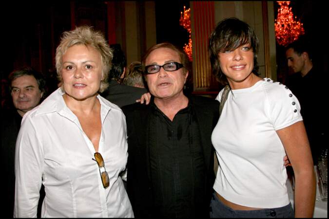 Muriel Robin, Orlando et sa compagne Anne Le Nen à l'exposition "Dalida, une vie" (2007)