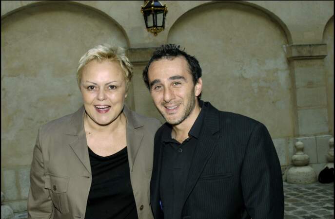 Muriel Robin et Elie Semoun à la cérémonie de remise du prix "Montblanc" (2004)