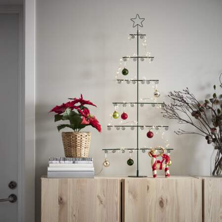 Un arbre de Noël et ses boules