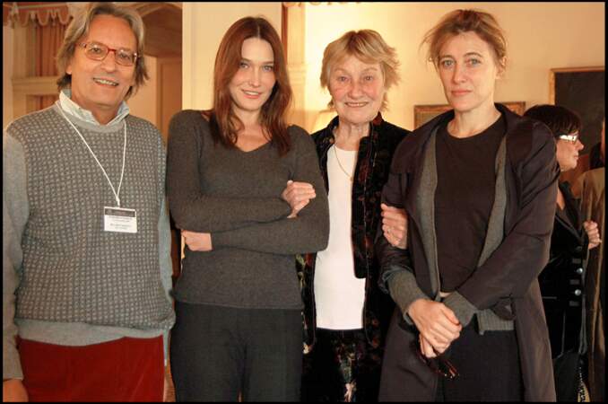 Carla Bruni-Sarkozy, Marisa Bruni-Tedeschi et Valéria Bruni-Tedeschi à Venise (2009)