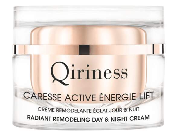 La crème remodelante éclat jour & nuit Caresse active Energie Lift Qiriness