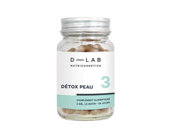 Les compléments alimentaires détox peau D-Lab