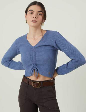 Couleur "Very Peri" : le pull cropped 