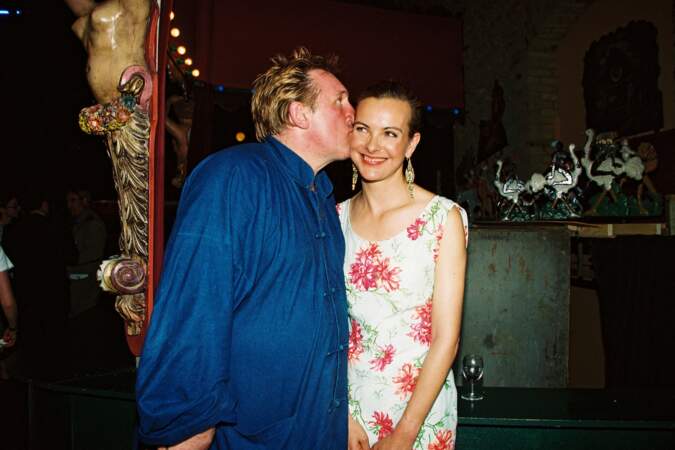 Carole Bouquet et Gérard Depardieu en 1999.  