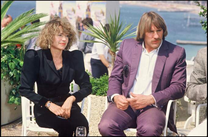 Elisabeth et Gérard Depardieu au festival de Cannes en 1984.