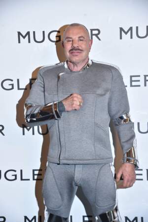  Le couturier à l'exposition "Thierry Mugler: couturissime", au Musée des Arts Décoratifs (MAD), à Paris, le 28 septembre 2021.