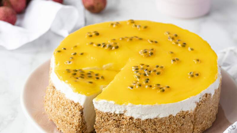 Cheesecake aux fruits exotiques