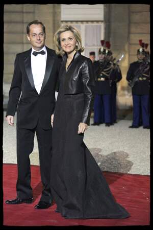 Valérie Pécresse et son mari Jérôme Pécresse au Palais de l'Élysée, le 16 mars 2009...