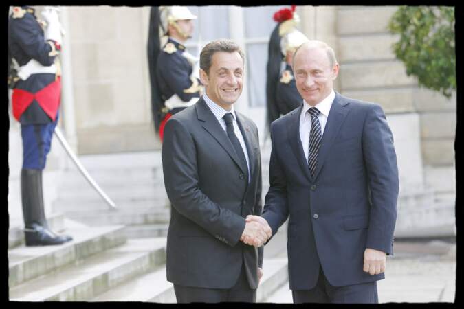 Vladimir Poutine et Nicolas Sarkozy