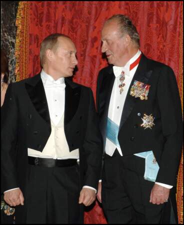 Vladimir Poutine et le roi Juan Carlos d'Espagne