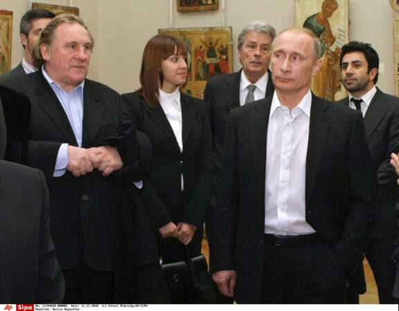 Gérard Depardieu et Vladimir Poutine