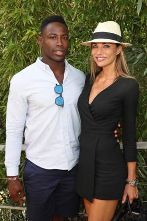 Ariane Brodier (née en 1979) et son compagnon le rugbyman Fulgence Ouedraogo (né en 1986)...