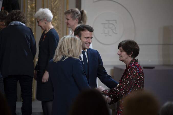 Emmanuel et Brigitte Macron à l'Elysée
