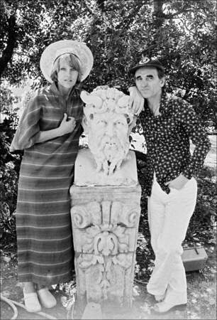 Charles Aznavour avec sa femme Ulla Thorsell, le 24 juin 1978.