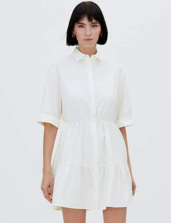 Robe blanche : chemise