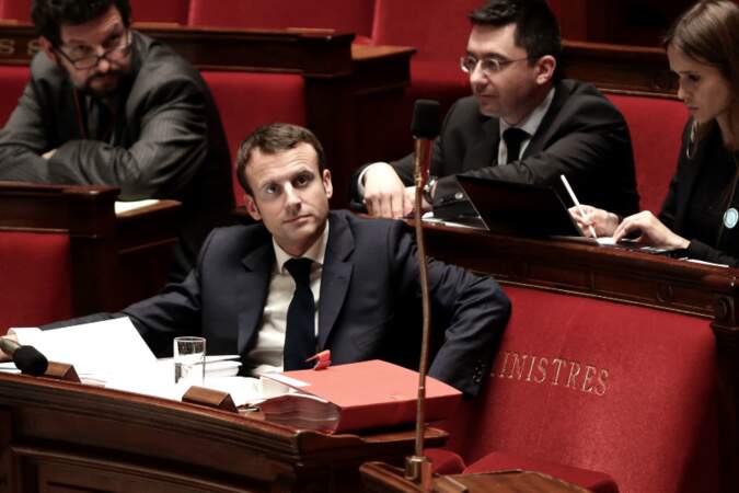 Discussion à l'Assemblée nationale du projet de loi pour la croissance, l'activité et l'égalité des chances économiques, dite loi Macron, à Paris, le 27 janvier 2015. 