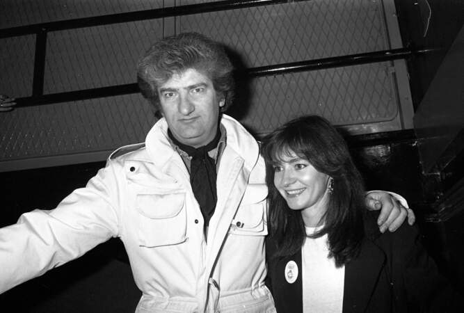Eddy Mitchell et sa femme Muriel Bailleul : 1980