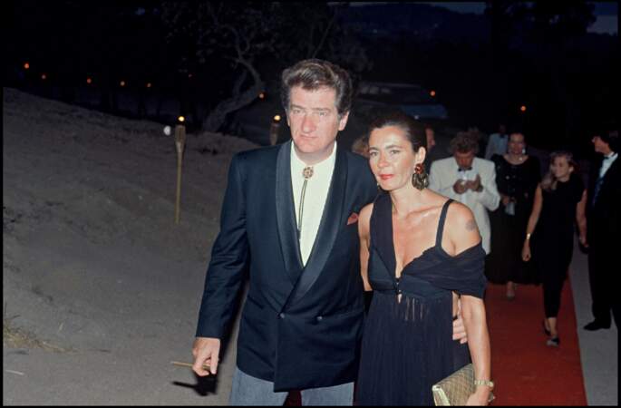 Eddy Mitchell et sa femme Muriel Bailleul : 1990