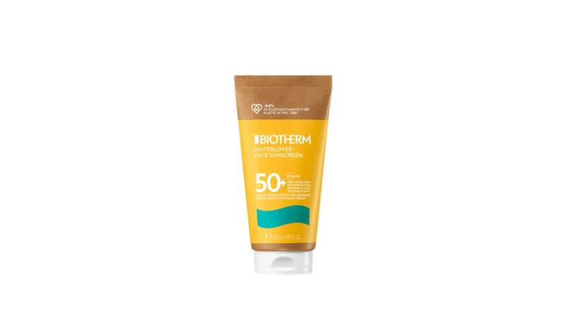 Waterlover crème solaire visage anti-âge SPF 30, Biotherm