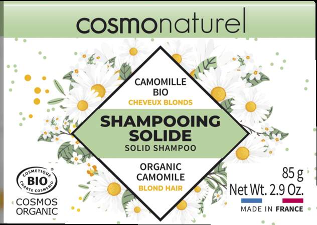 Shampooing solide cheveux blonds Cosmonaturel
