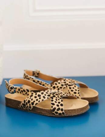 Sandales tendance : motifs léopard