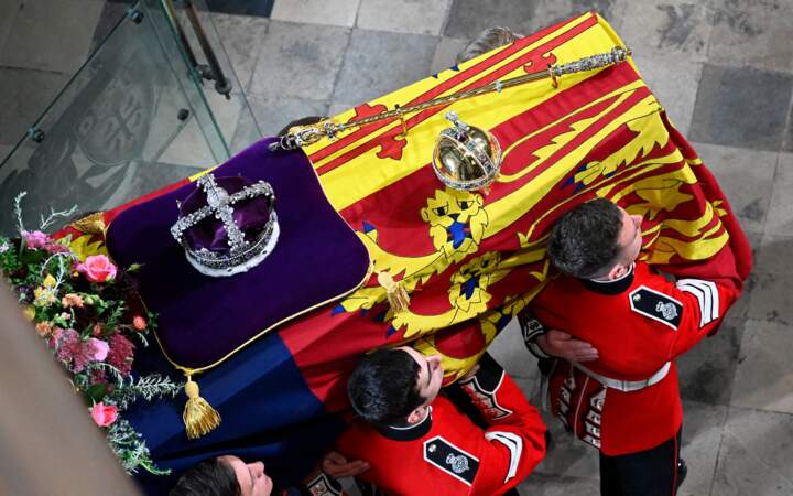 Service funéraire à l'Abbaye de Westminster pour les funérailles d'Etat de la reine Elizabeth II d'Angleterre