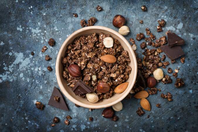 Porridge au son d'avoine et au cacao